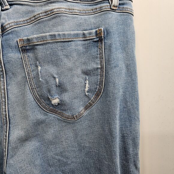 Lane Bryant Jeans Womens Plus Size 20 Relax Straight Wide Leg Distressed Stretch - Picture 8 of 8